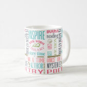 図書室サブウェイアートスクラップブック紙 コーヒーマグカップ (正面右)