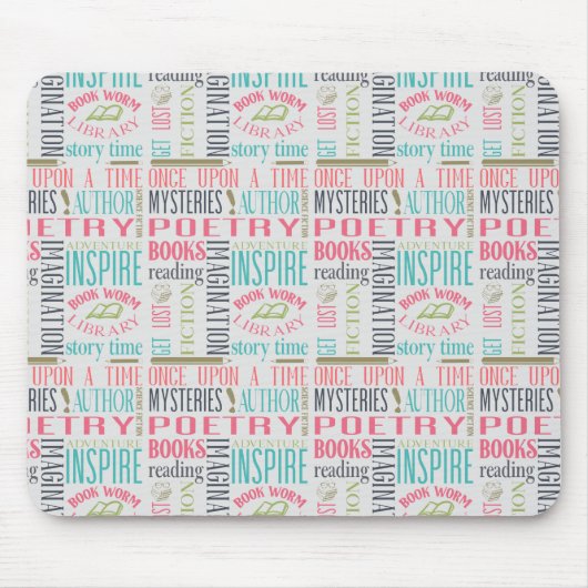 図書室サブウェイアート マウスパッド (正面)