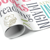 図書室サブウェイアート ラッピングペーパー (ロールコーナー)