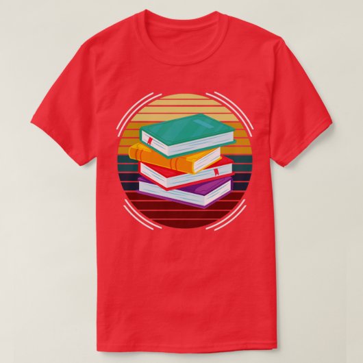 図書室ブックギフトレトロ読ズ Tシャツ (デザイン正面)