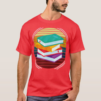 図書室ブックギフトレトロ読ズ Tシャツ