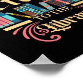 図書室ブックワーム本ラバーライブラリ ポスター (角)