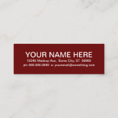 図書室モダン広場 スキニー名刺 (裏面)