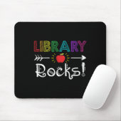図書室ロック先生学生おもしろい新学期G マウスパッド (マウス)