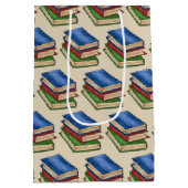 図書室先生図書室読学校 ミディアムペーパーバッグ (裏面)