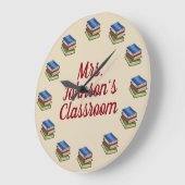 図書室先生図書室 ラージ壁時計 (傾斜)