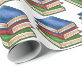 図書室先生教育読読の ラッピングペーパー (ロールコーナー)