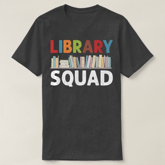 図書室司書室乗務員ブックワーム読の本 Tシャツ (デザイン正面)