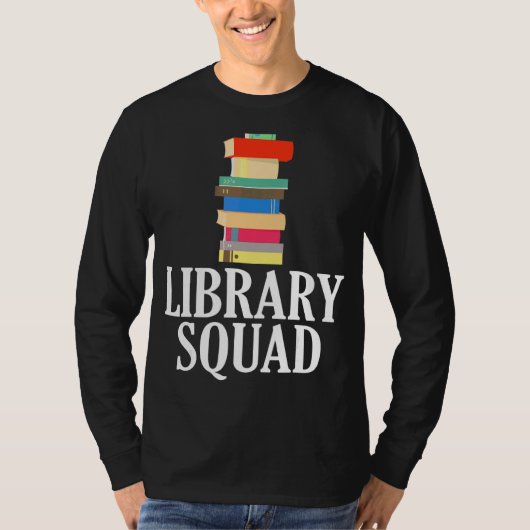 図書室司書室乗務員読の本おたく Tシャツ (正面)