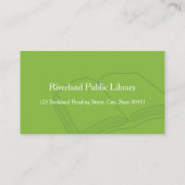 図書室図書出版ビジネスカード 名刺 (裏面)