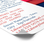 図書室広告の ポスター (角)