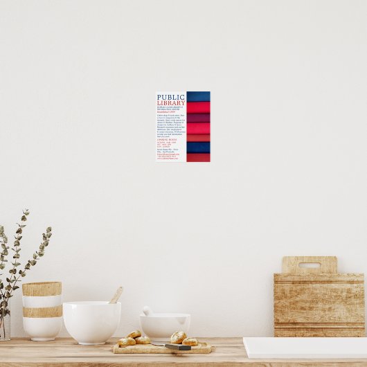 図書室広告の ポスター (キッチン)