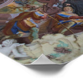 図書室華美の天井詳細 ポスター (角)