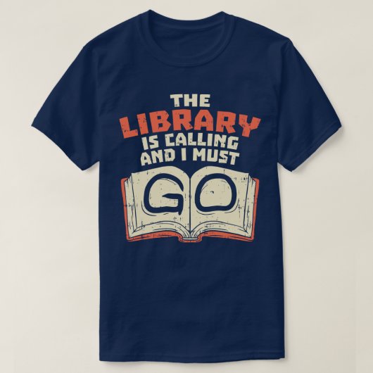 図書室読の書籍2 Tシャツ (デザイン正面)