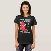 図書室読本ブックドラゴン Tシャツ (正面フル)
