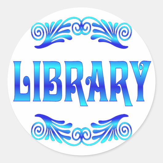図書室 ラウンドシール (正面)
