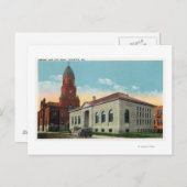 図書室・市役所の外観 ポストカード (正面/裏面)