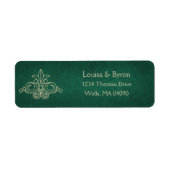 図書書緑のギーク文学的アドレス ラベル (正面)