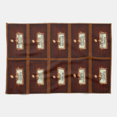 図書木製カードカタログ引き出読し キッチンタオル (横)