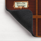 図書木製カードカタログ引き出読し マウスパッド (コーナー)