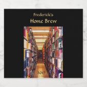 図書本ビールラベル ビールラベル (シングルラベル)