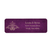 図書本ブルゴーニュギーク文学的アドレス ラベル (正面)