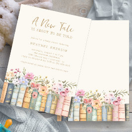 図書本ベビーシャワー招待状 招待状