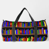 図書本棚図書室 ダッフルバッグ (裏面)