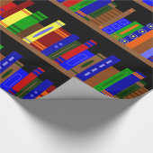 図書本棚図書室 ラッピングペーパー (角)