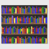 図書本棚図書室 ラッピングペーパー (フラット)