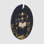 図書棚オープンブック読 オーナメント (正面)