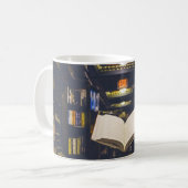 図書棚オープンブック読 コーヒーマグカップ (正面左)