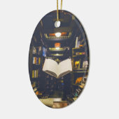 図書棚オープンブック読 セラミックオーナメント (左)