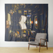 図書棚オープンブック読 タペストリー (インサイチュ(横))