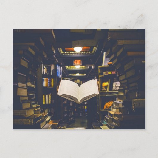図書棚オープンブック読 ポストカード (正面)