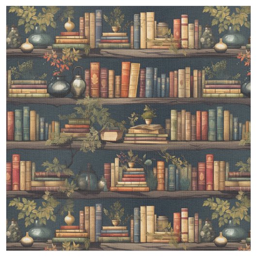 図書植物 ファブリック (クローズアップ)