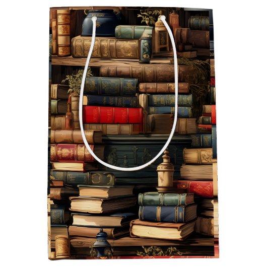 図書植物 ミディアムペーパーバッグ (正面)