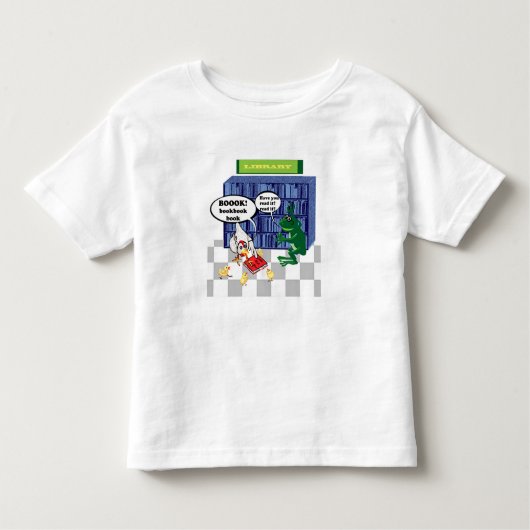 図書用のジョーク トドラーTシャツ (正面)