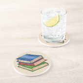 図書目録スタック先生図書教育者ギフト コースター (側面)