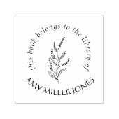 図書素朴エレガントフローラ セルフインキングスタンプ (デザイン)