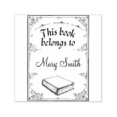 図書自筆パーソナライズされたゴム印 セルフインキングスタンプ (デザイン)