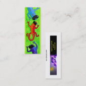 図書記号-サングラスのトカゲ スキニー名刺 (正面/裏面)