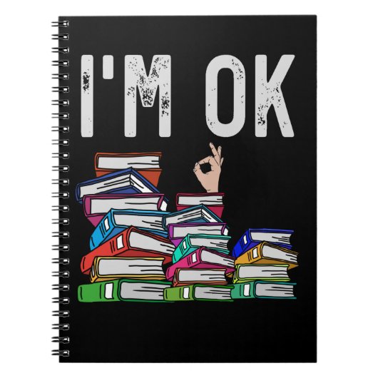 図書読み手の本おもしろい愛好家 ノートブック (正面)