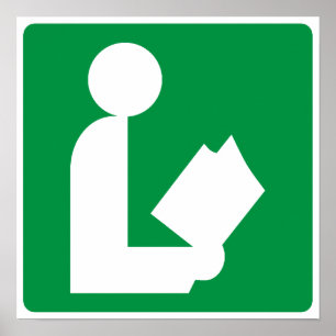 図書道路標識 ポスター
