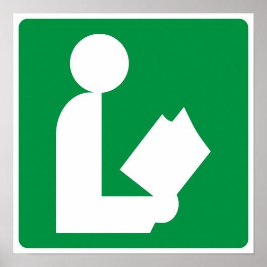 図書道路標識 ポスター (正面)