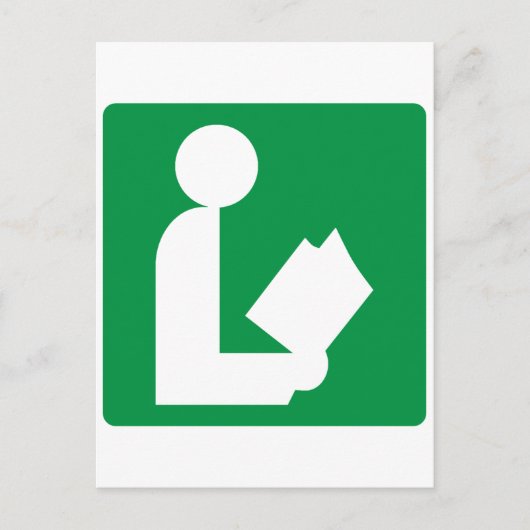 図書道路標識 ポストカード (正面)