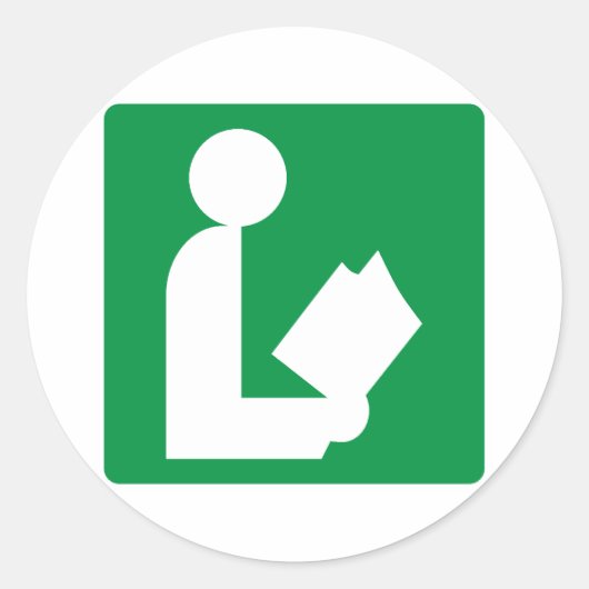 図書道路標識 ラウンドシール (正面)