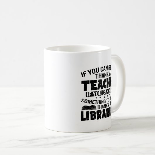 図書館おもしろい員への贈り物 コーヒーマグカップ (正面右)