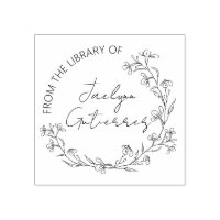 図書館からの花の落書き