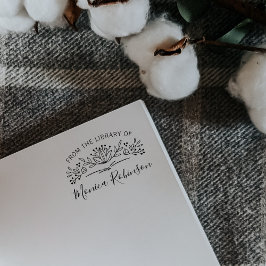 図書館からタイポグラフィ植物学 セルフインキングスタンプ